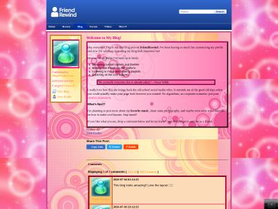 Blog Layout Preview | FriendRewind