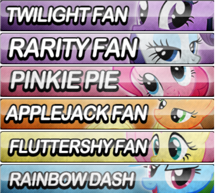 My little pony! Button fan! preview