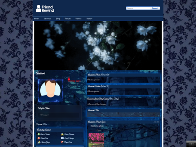 dark blue layout