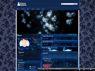 dark blue layout