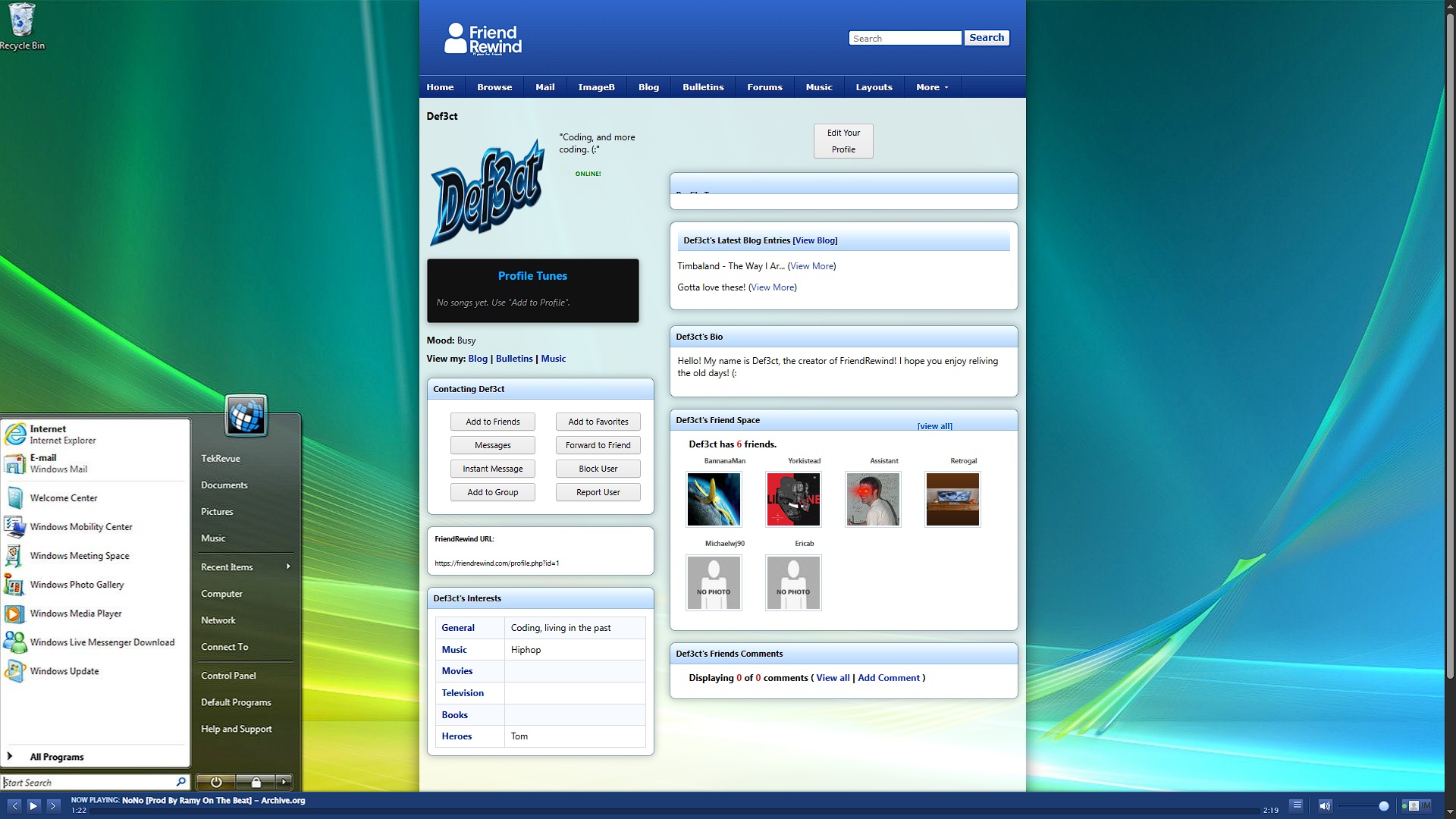 Windows Vista layout preview