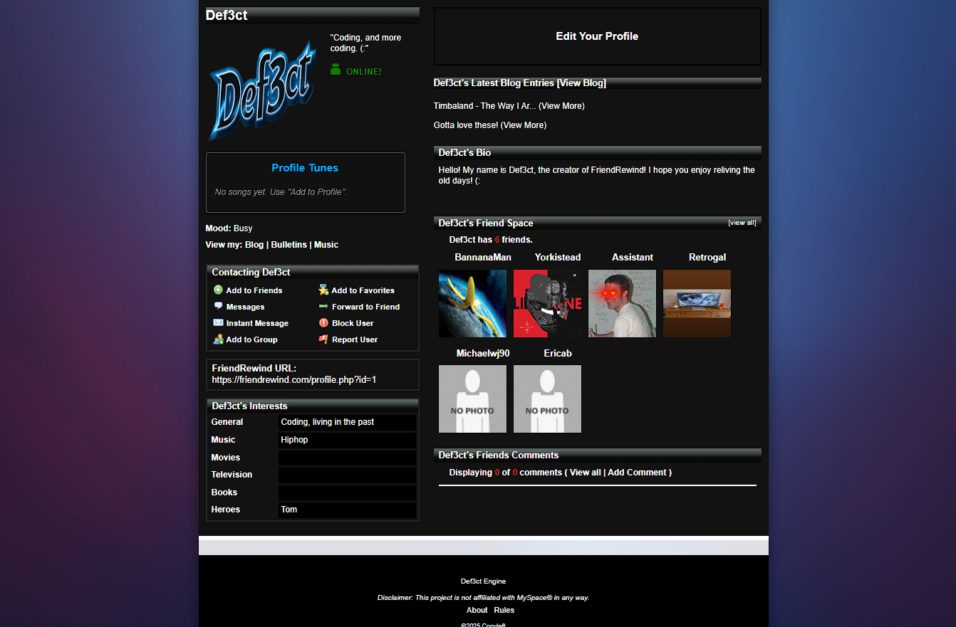 Ultimate Dark layout preview