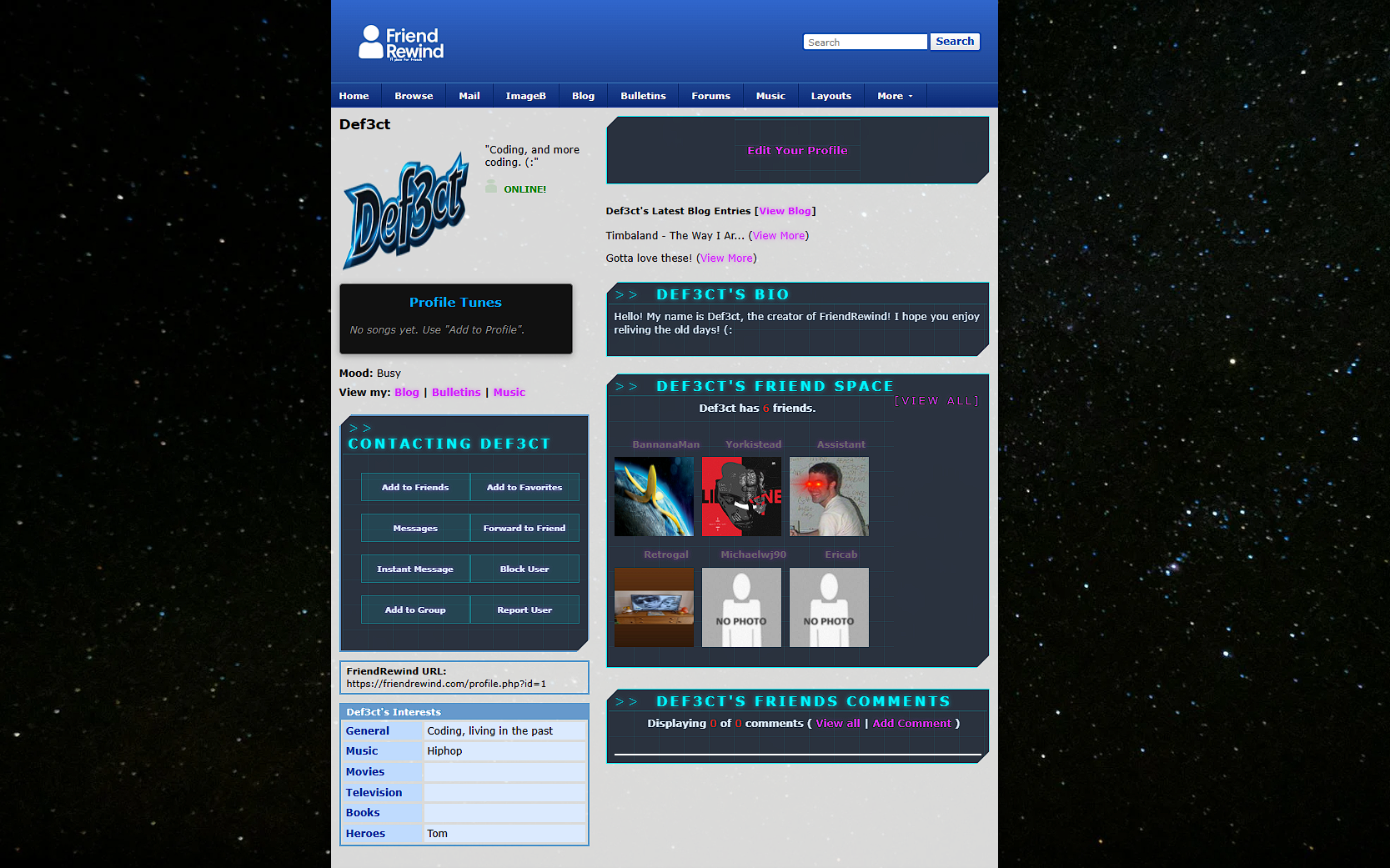 Sci-Fi Galaxy layout preview