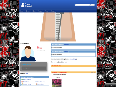 Shitty teen angsty layout
