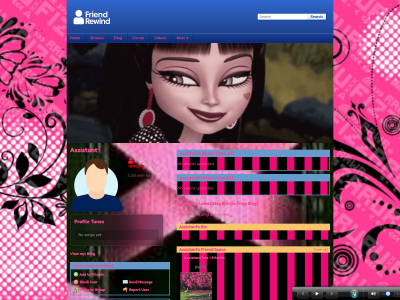 Monster high Draculaura layout