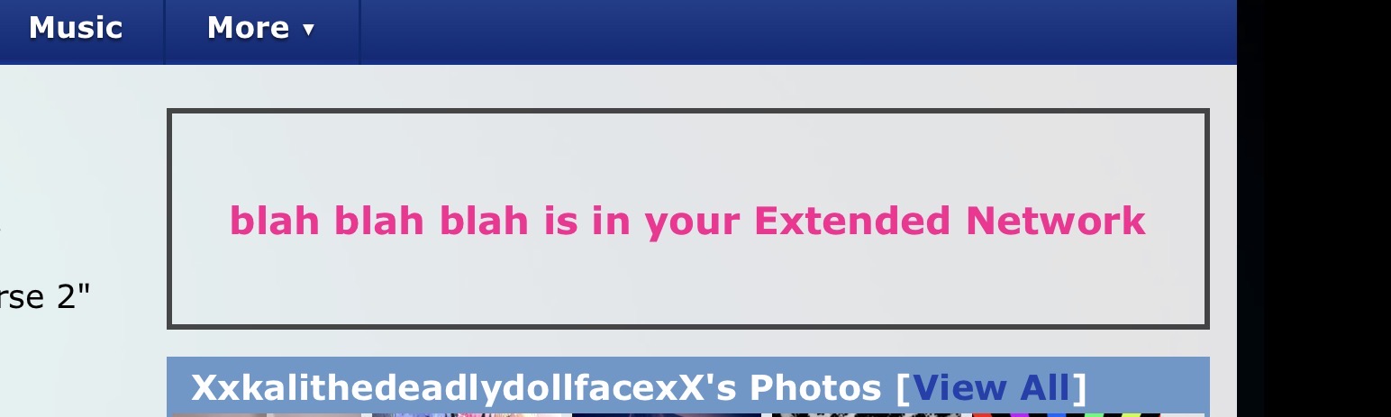 OG Myspace Extended Network