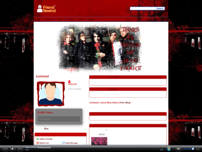 edgy mcr red emo slop