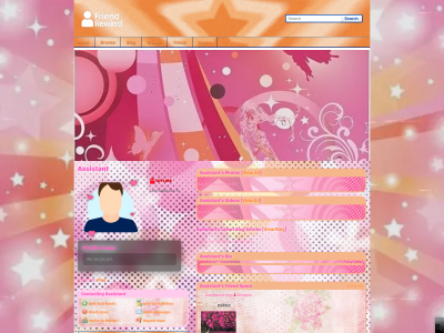 prettyish pink & orange theme :3