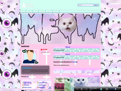 pastel goth layout