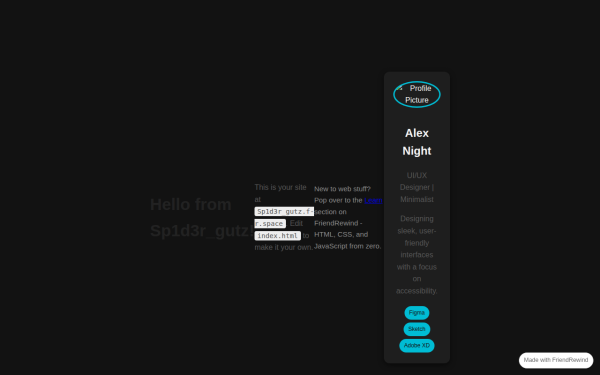 Preview of Sp1d3r_gutz's site