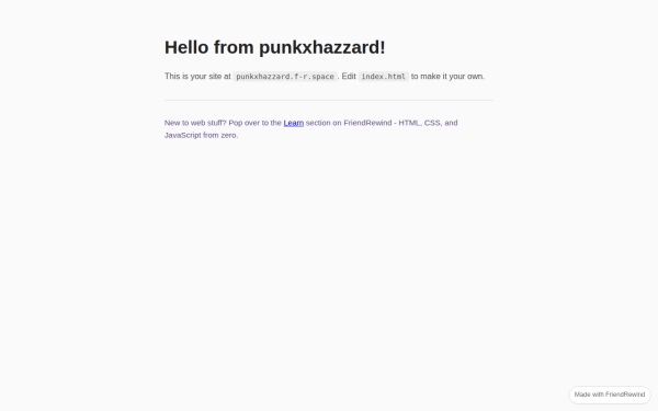 Preview of punkxhazzard's site