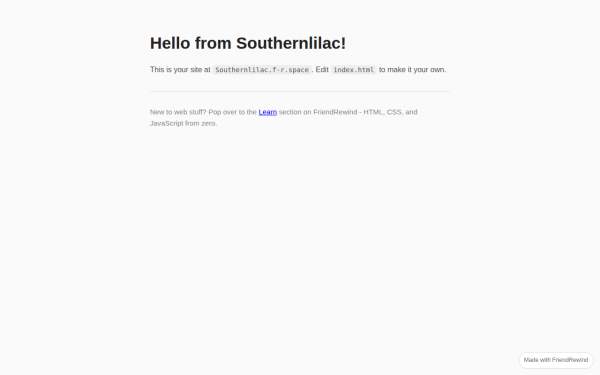 Preview of Southernlilac's site