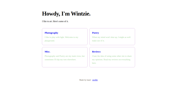 Preview of wintzie's site