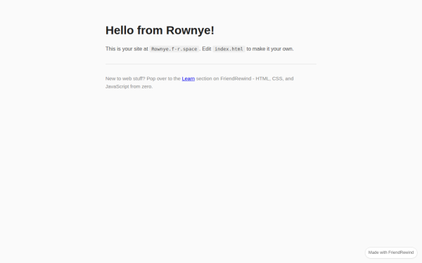 Preview of Rownye's site