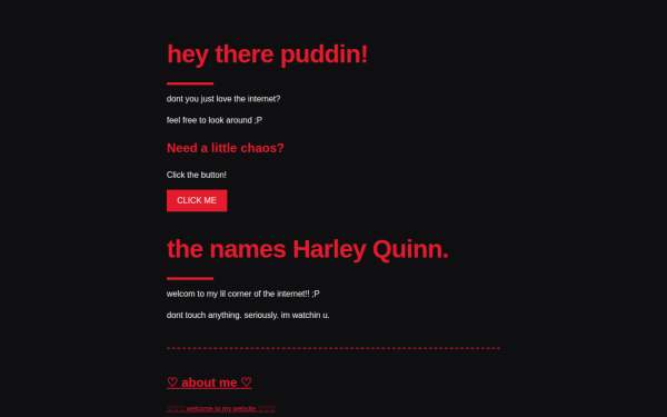 Preview of harleen's site