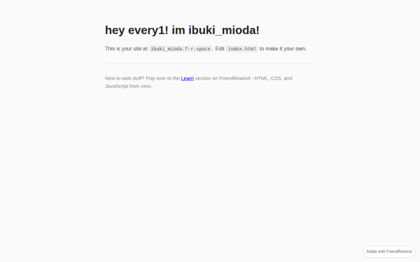 Preview of ibuki_mioda's site