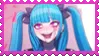 stamp of the cg where darumi amemiya from hundred line cuts up her mistress hiruko shizuhara while looking ecstatic/horny