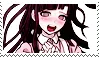 stamp of tsumiki mikan from super danganronpa 2 looking ecstatic/horny