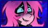 stamp of luna from mechacyte looking extremely distressed