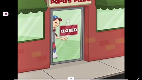 papa’s pizzeria gameplay (lowkey forgot to slice and dice the pizza for the second customer)