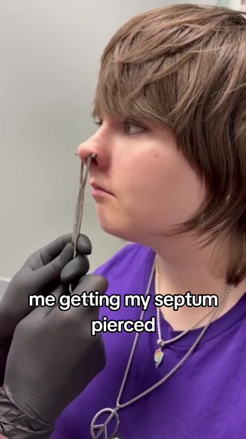 me getting my septum (sped up with ddlc music)