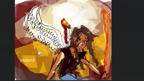 speedpaint of angry boy with fiery sword D:<