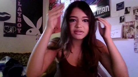 Maribel coping with her new haircut for 1:33 minutes