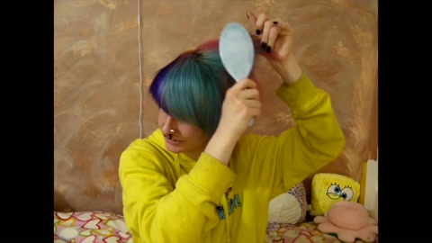 Untangling my crunchy scene hair 0.0