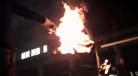 The Flaming Gauntlet - Jackass