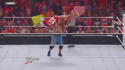 John Cena kills Rey Mysterio for the WWE Championship after Rey held it for only 2 hours