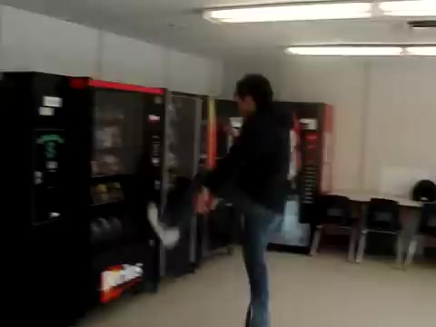 GUY BREAKS VENDING MACHINE LOL