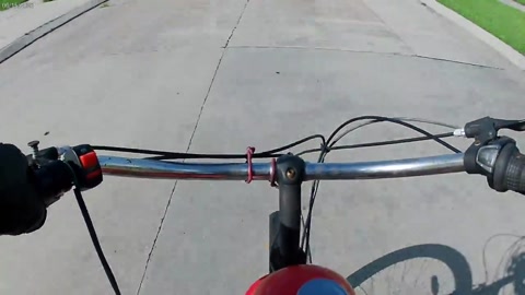Testing my new akaso Ek7000 with my motorized bike