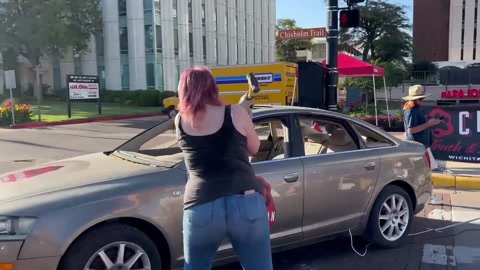 Me destroying a car