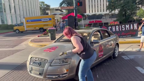 Me destroying a car
