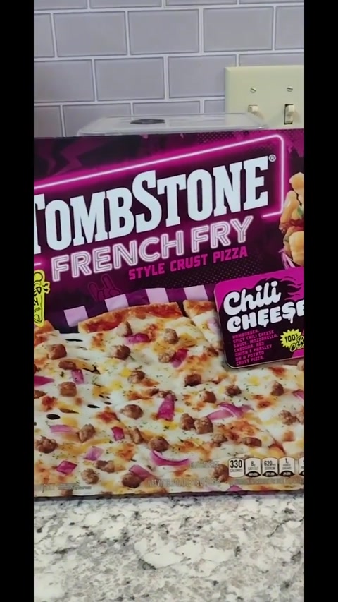 Tombstone Chili Cheese French Fry Pizza