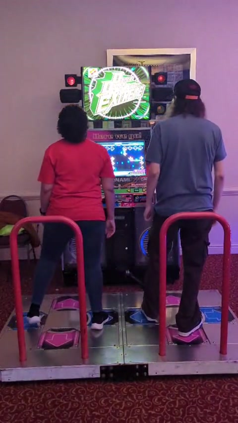 DDR with my friend Ash!