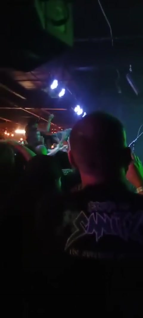 Crowd surfing at Dead By Dawg