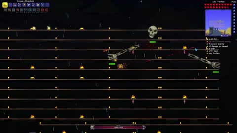 skeletron boss battle terraria
