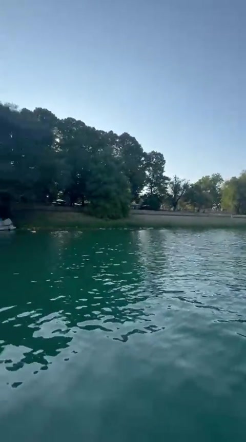 Having a good day at the lake.