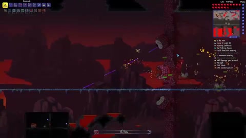 terraria wall of flesh boss battle