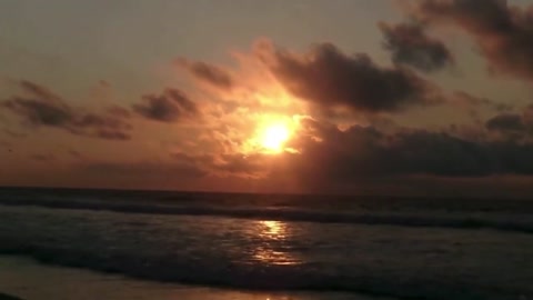 early sunsets over the jersey shore