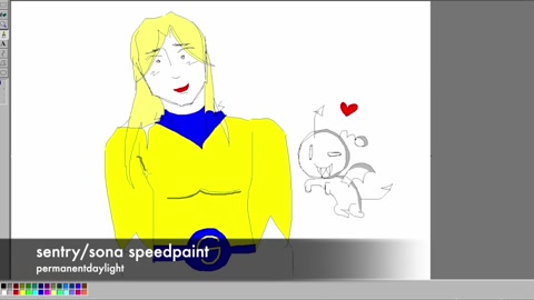 Sentry/Sona speedpaint!