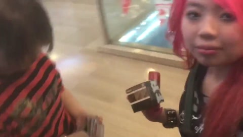 emo boy gets his mouth taped shut at the mall (ft derp)