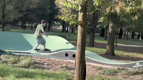 Pump track skateboard 1