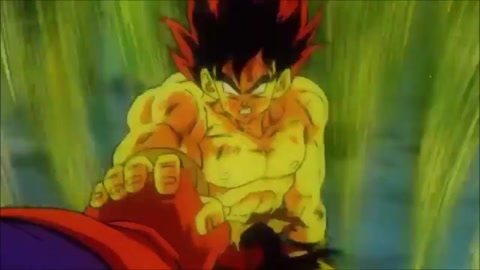 Goku turns to a False Super Saiyan