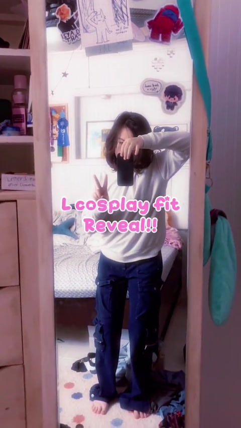 L cosplay fit reveal!! (Also kinda a face reveal lmao)