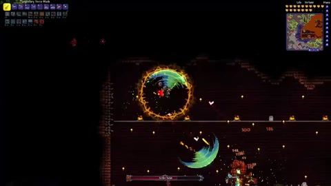 Terraria golem boss battle