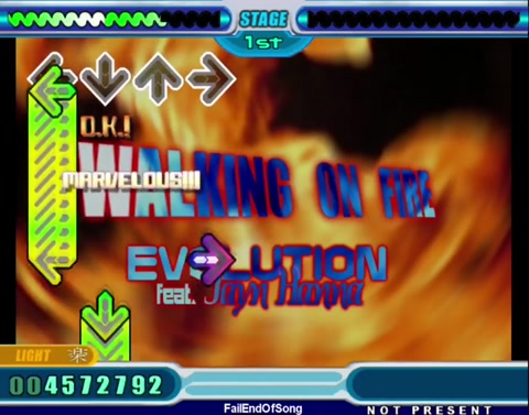 Walking on Fire: StepMania