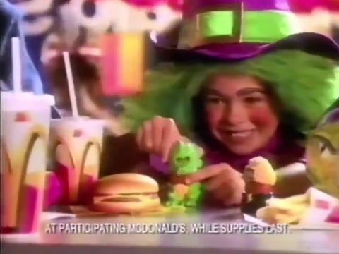 McDonald's happy Halloween meal from 1996