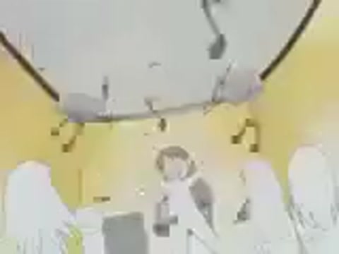 Extremely low quality (i try my best) scene from azumanga of Yomi singing
